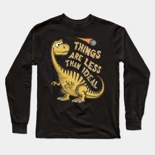 "Dino Dilemma: Prehistoric Predicaments" Long Sleeve T-Shirt